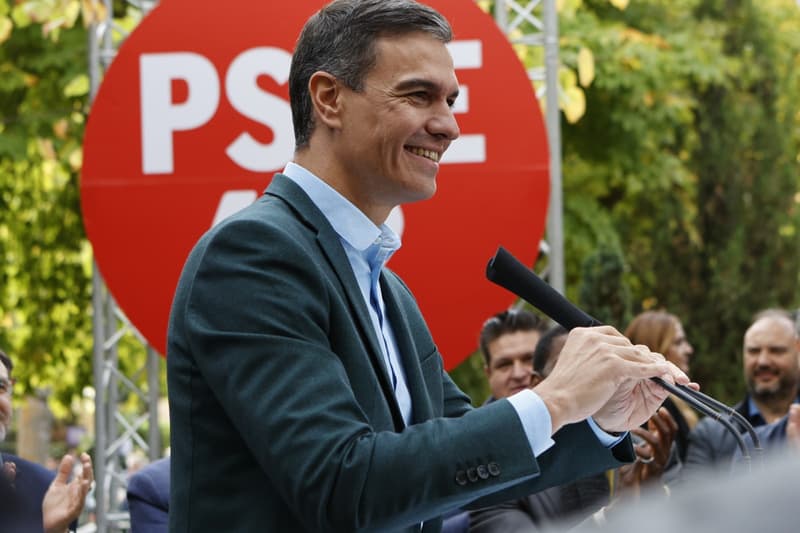 El presidente español y líder del PSOE, Pedro Sánchez