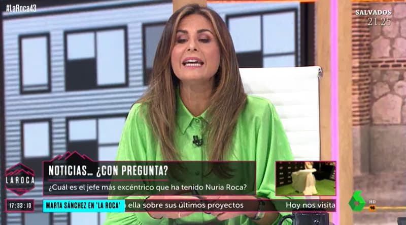 La presentadora Nuria Roca en el programa 'La Roca' | La Sexta