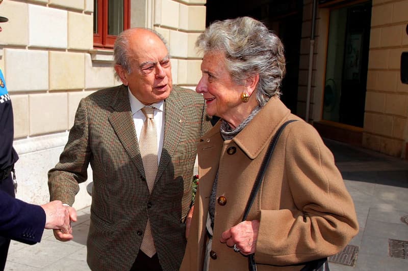 Jordi Pujol i la seva dona Marta Ferrussola