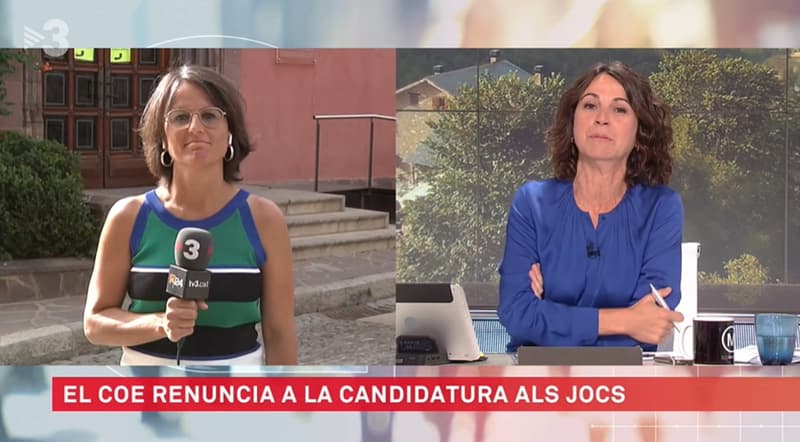 La periodista de TV3, Rosa Talamàs, en el programa 'Els matins' | TV3