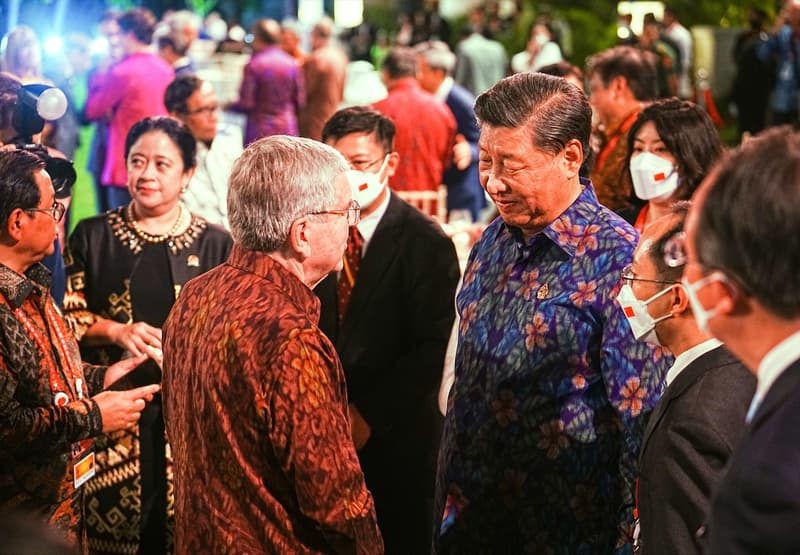 Xi Jinping en la recepción del G20 en Bali