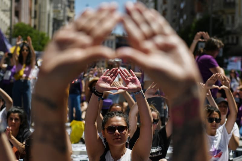 Manifestació feminista a Madrid