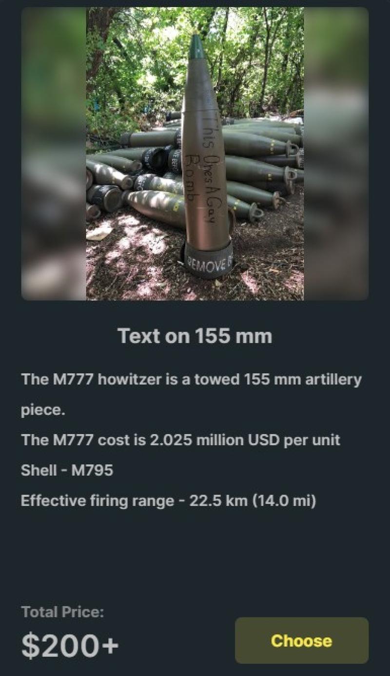 Los misiles como el que llevan el nombre de Talegón se pueden firmar por un mínimo de 200 dólares | signmyrocket.com