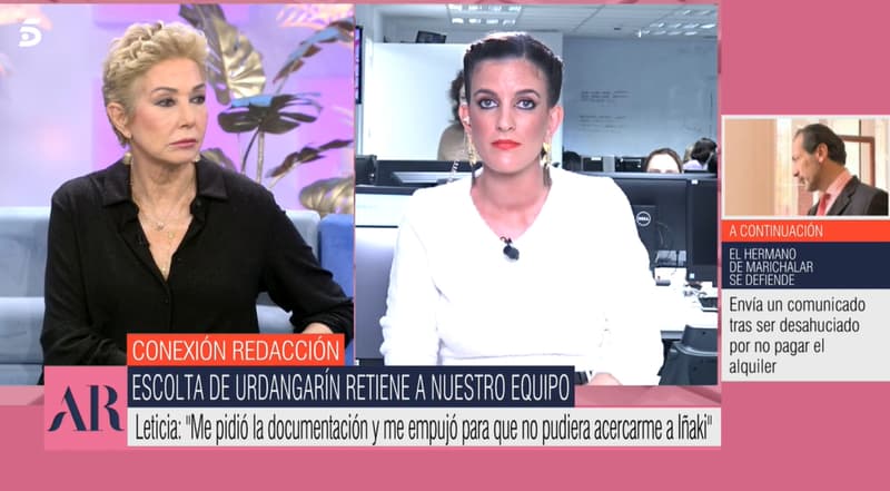 Ana Rosa Quintana i la reportera Letizia Requejo | Telecinco