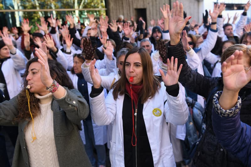 Manifestació de metges a Madrid