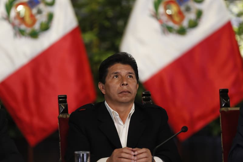 Fotografía de archivo que muestra al presidente de Perú, Pedro Castillo. 
