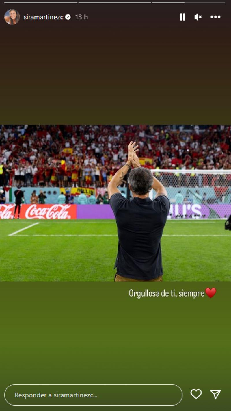 Sira Martínez dedica un mensaje a su padre, Luis Enrique | Instagram