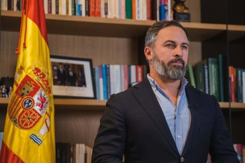 El líder de Vox, Santiago Abascal