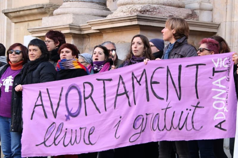 Protesta feminista pel dret a l'avortament