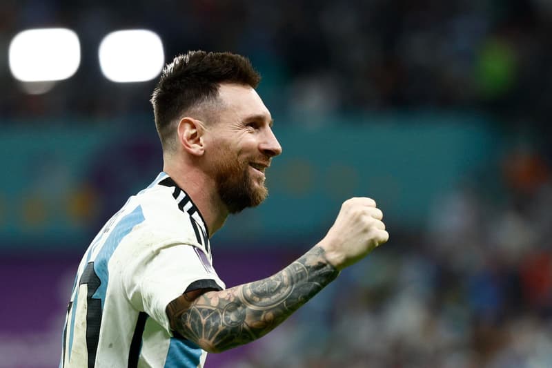 Messi celebrant el passi a semifinals 
