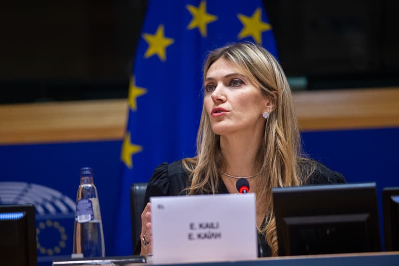 La vicepresidenta de la Eurocámara Eva Kaili