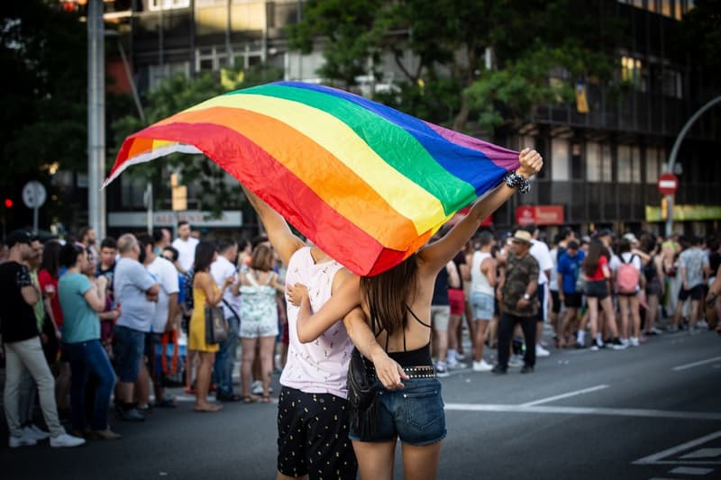 Manifestació a Barcelona amb motiu de l'Orgull LGTBI