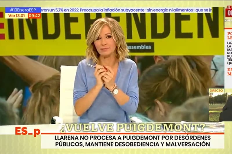 Susanna Griso pide disculpas por la pifia con Jordi Sànchez