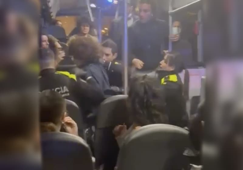 L'actuació policial del passat 23 de desembre en un bus a Barcelona