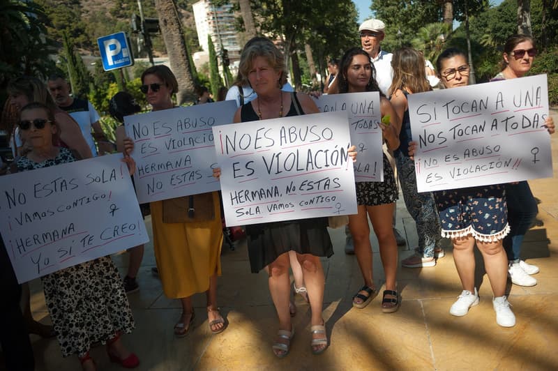 Manifestación en Málaga en 2016 pidiendo que abuso se considere agresión sexual