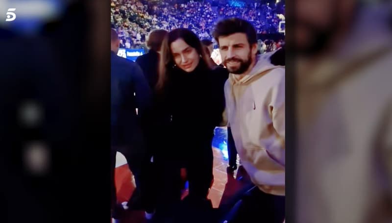 Gerard Piqué i Irina Shayk en un partit de la NBA a Paris | Telecinco