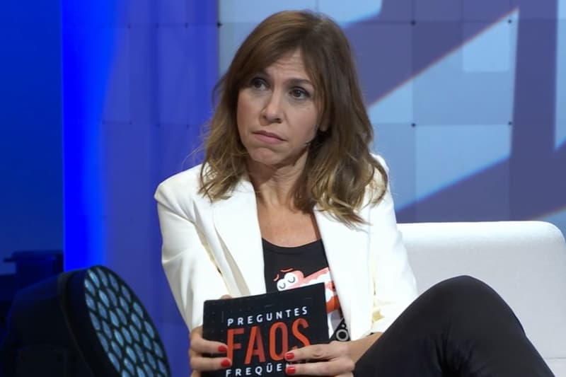 Cristina Puig, en la seva època de presentadora del 'FAQS'