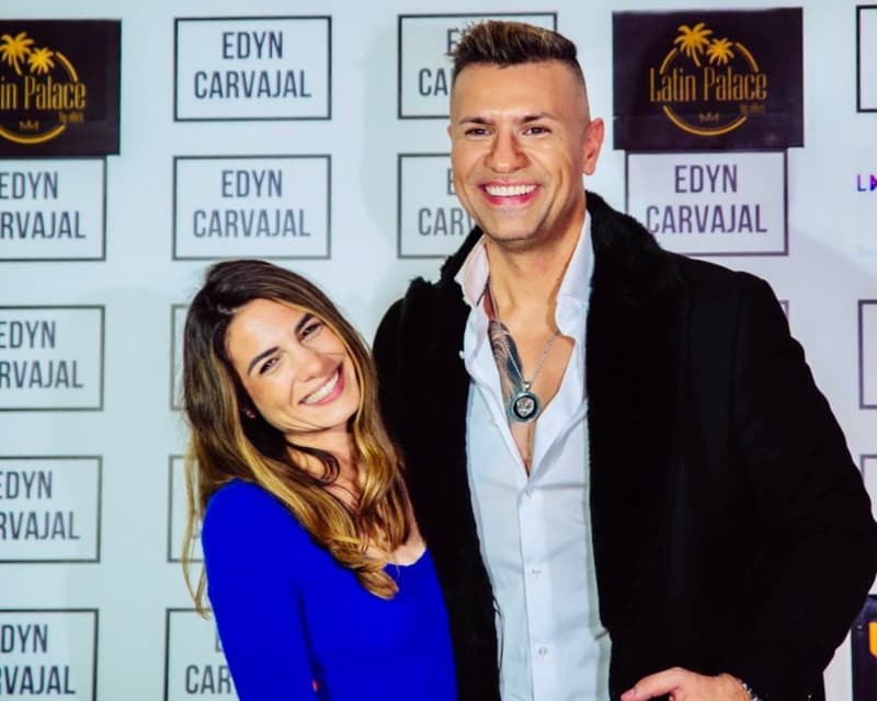 Gema Aldón i Edyn Carvajal a la presentació del videoclip