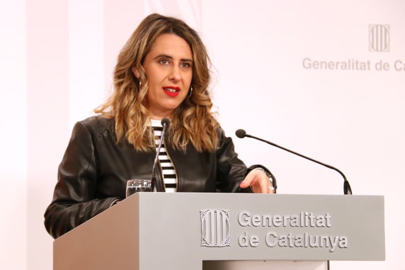 Patrícia Plaja, portaveu del Govern aquest 24 de gener
