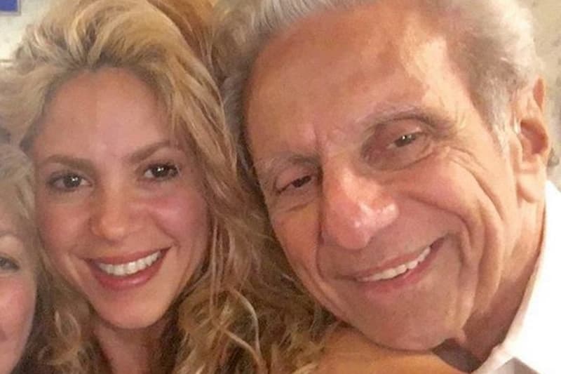Shakira y William Mebarak, en una imagen de sus redes sociales