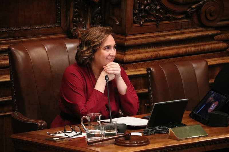 La alcaldesa de Barcelona