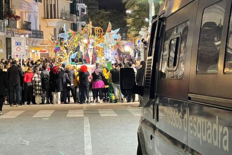 Dispositiu dels Mossos al Carnaval de Sitges 2023