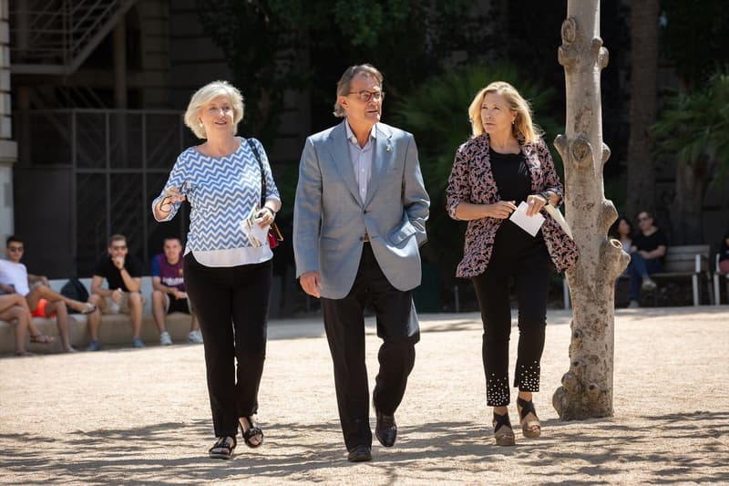 L'exconsellera de la Generalitat, Irene Rigau; l'expresident de la Generalitat, Artur Mas; i l'exvicepresidenta de la Generalitat, Joana Ortega