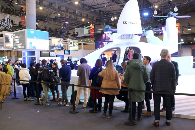 El prototip de taxi volador de SK Telecom al Mobile | Albert Segura/ACN