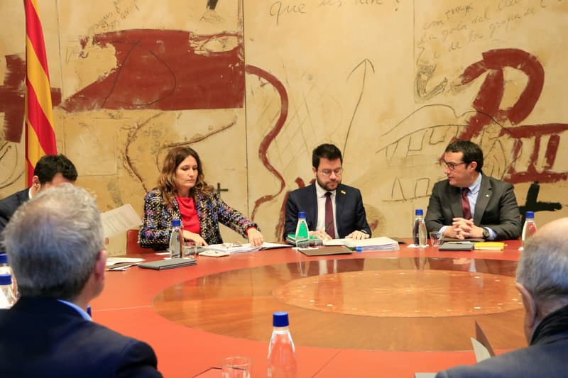 Reunió del Consell Executiu, al Palau de la Generalitat