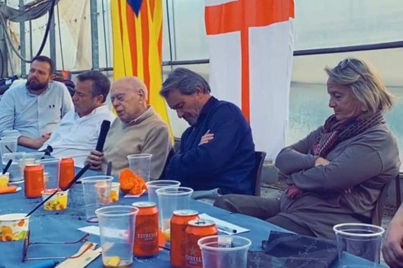 El president Jordi Pujol a la calçotada postconvergent