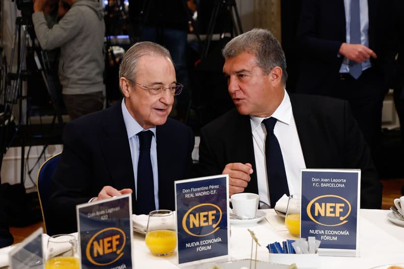Florentino Pérez, president del Madrid, i Joan Laporta, president del Barça
