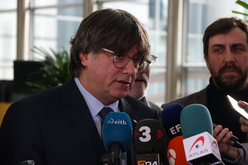Comparecencia de Puigdemont después de conocer la resolución del TJUE sobre las euroórdenes