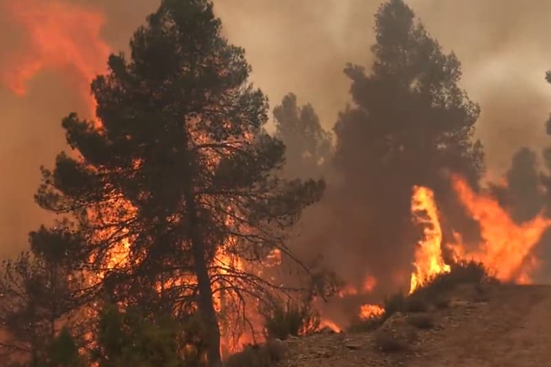 Incendi a l'Alt Millars (Castelló)