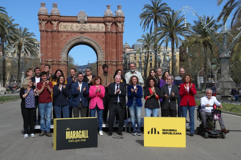 Foto de totes les personalitats d'ERC a Barcelona