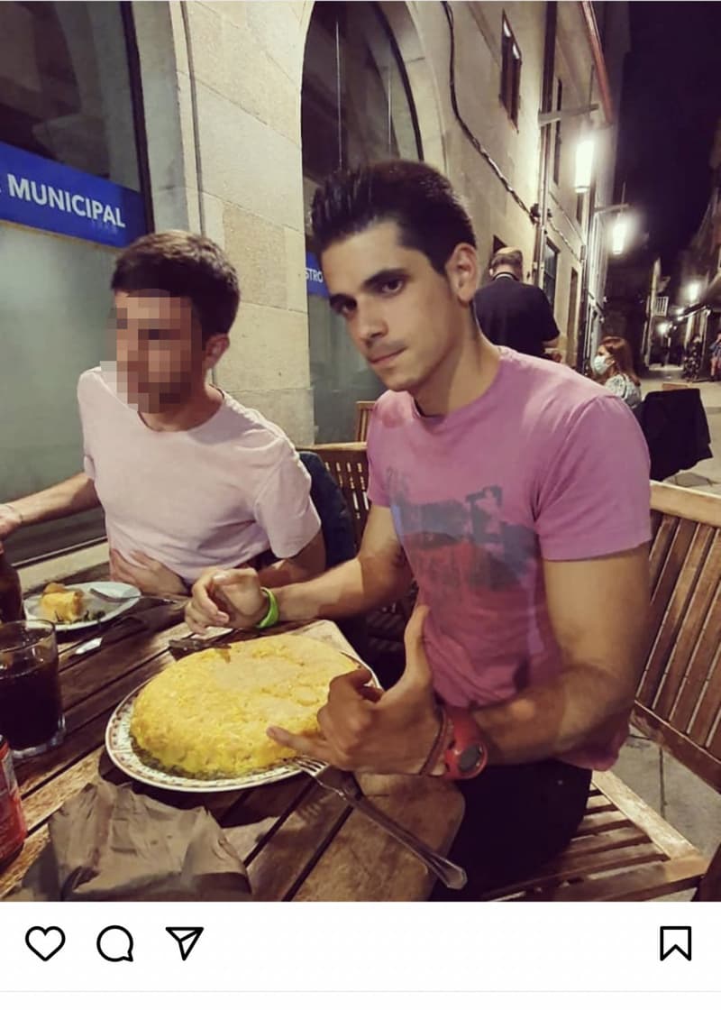 A la dreta, Asier González, condemnat per matar el Josep a la carretera | Instagram