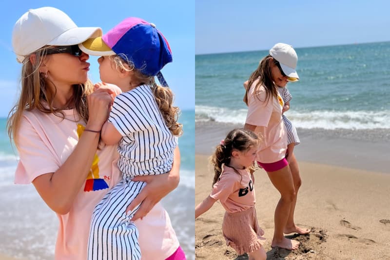 Anna Lewandowska y sus hijas, en la playa | Instagram