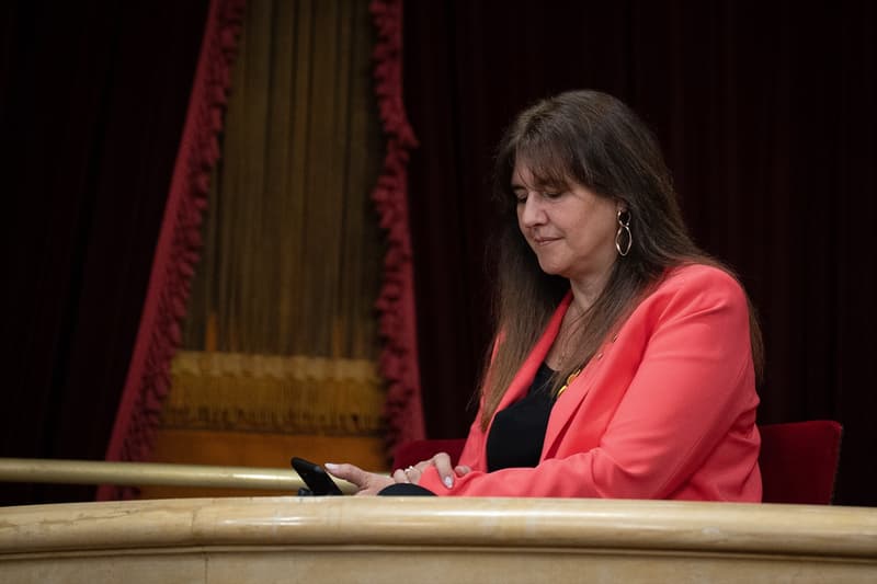 La presidenta suspesa del Parlament, Laura Borràs