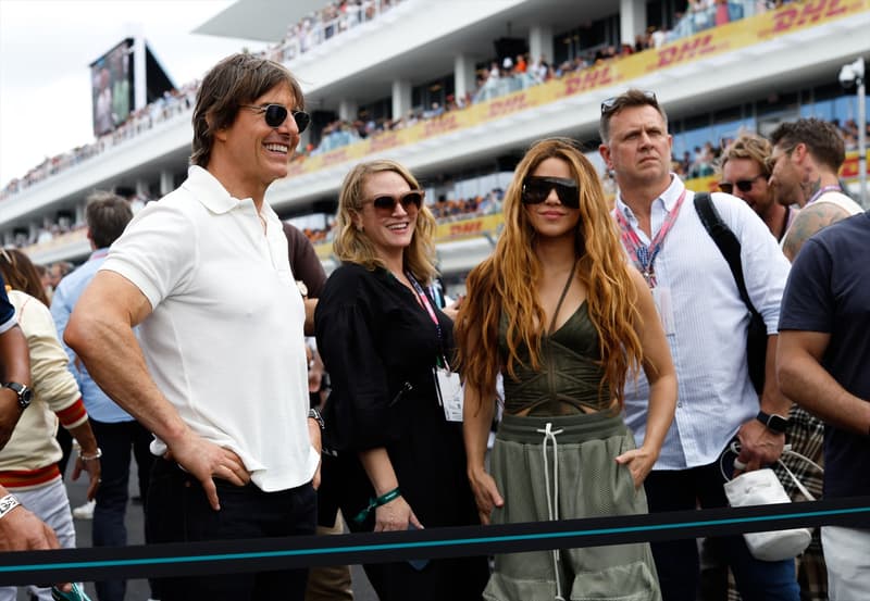 Shakira y Tom Cruise, juntos, en el GP de Miami | Europa Press