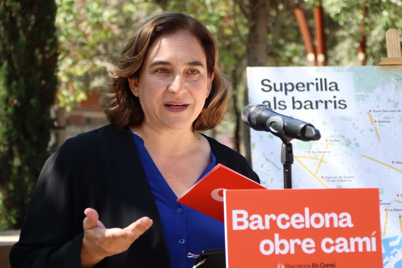 La candidata de Barcelona En Comú, Ada Colau