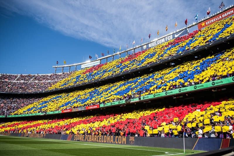 La afición del Barça en el Camp Nou