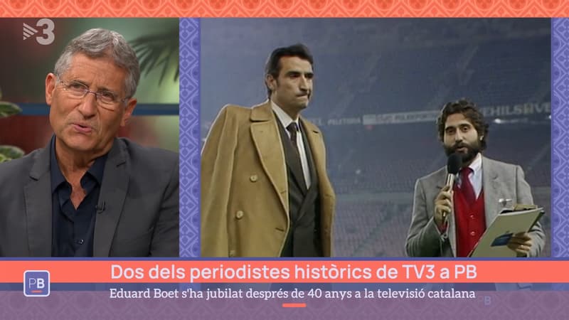Eduard Boet apareció por primera vez a TV3 en una retransmisión del Barça | TV3