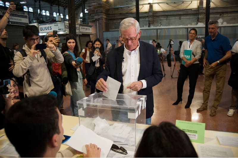 Xavier Trias votant a les eleccions municipals 2023 | ACN