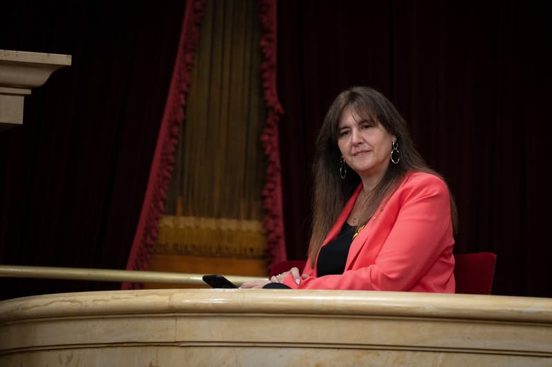 Laura Borràs en el Parlament de Catalunya