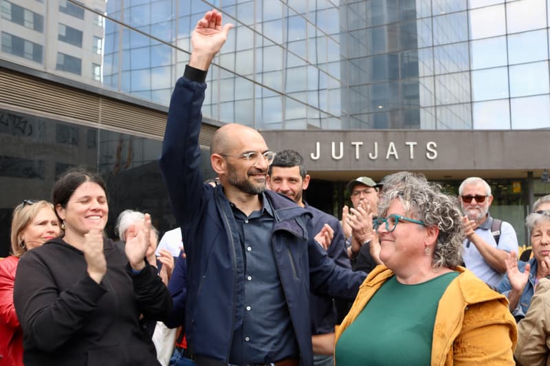 L'alcalde de Sabadell durant l'1-O, Maties Serracant, davant dels jutjats