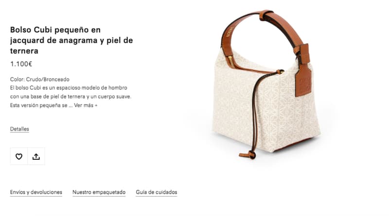 La bossa de mà de Loewe de Clara Chía | Loewe