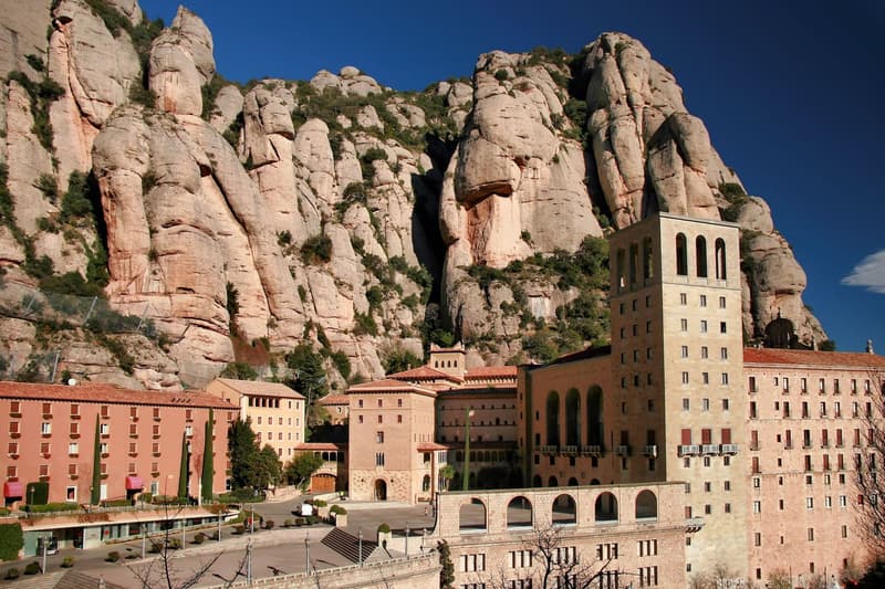 La zona del monestir de Montserrat