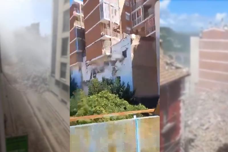 Imatges de l'edifici esfondrat