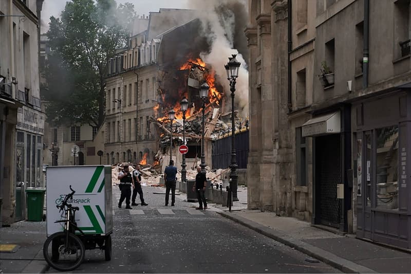El carrer de París on s'ha produït l'explosió