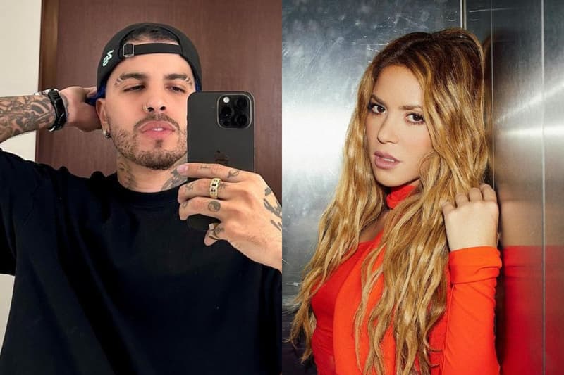 Rauw Alejandro y Shakira, en dos imágenes de sus redes sociales