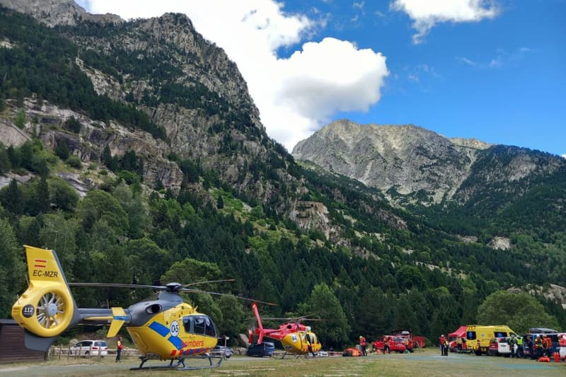 Los equipos de rescate en la Vall de Boí
